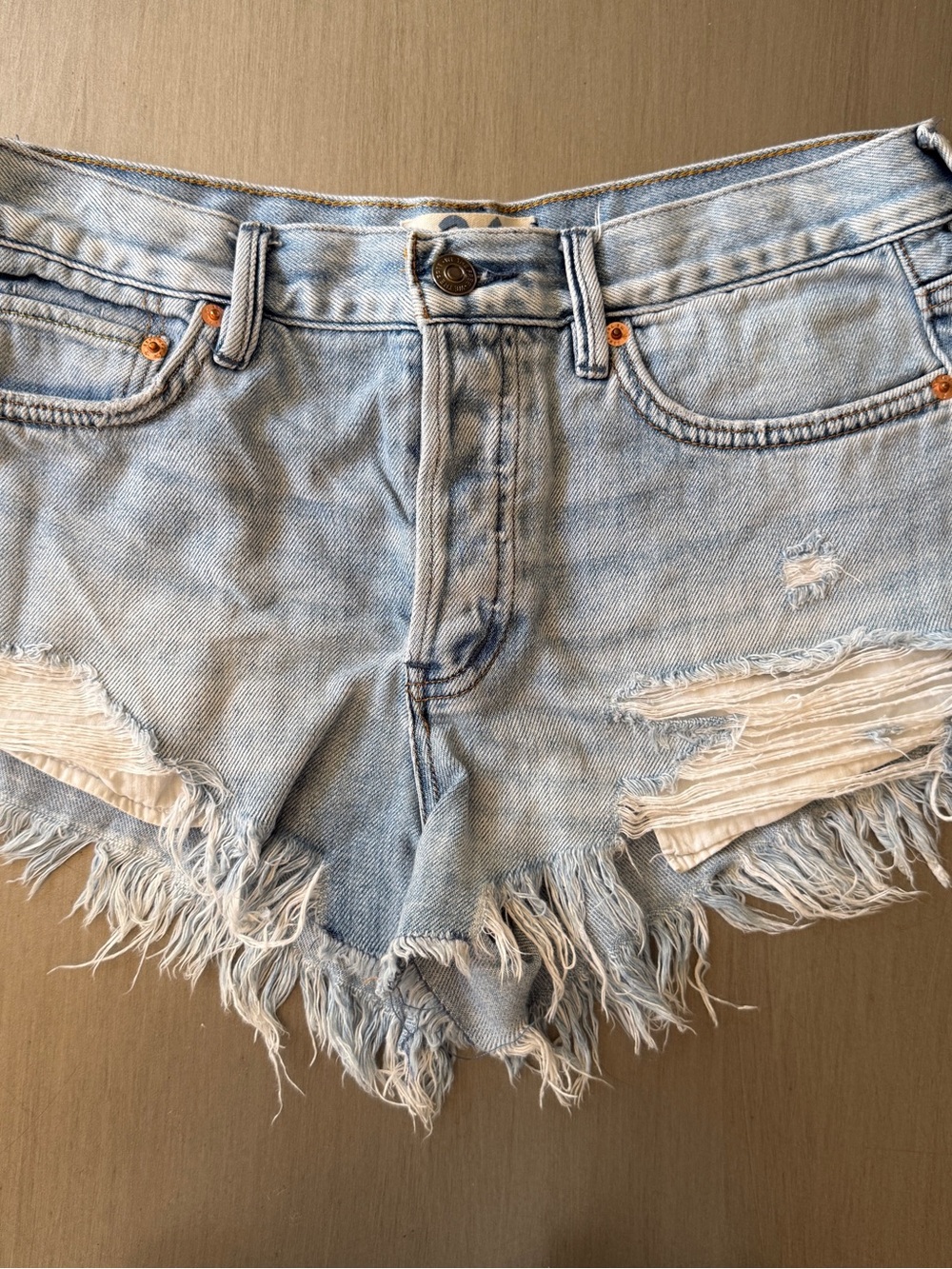 We The Free People Good Times Relaxed Denim Jean Shorts - Size 26